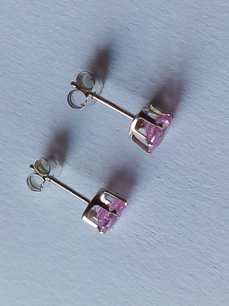 pinke zirkonia-silber-ohrringe-